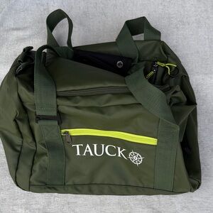 Green Travel Bag Inside Zip pocket